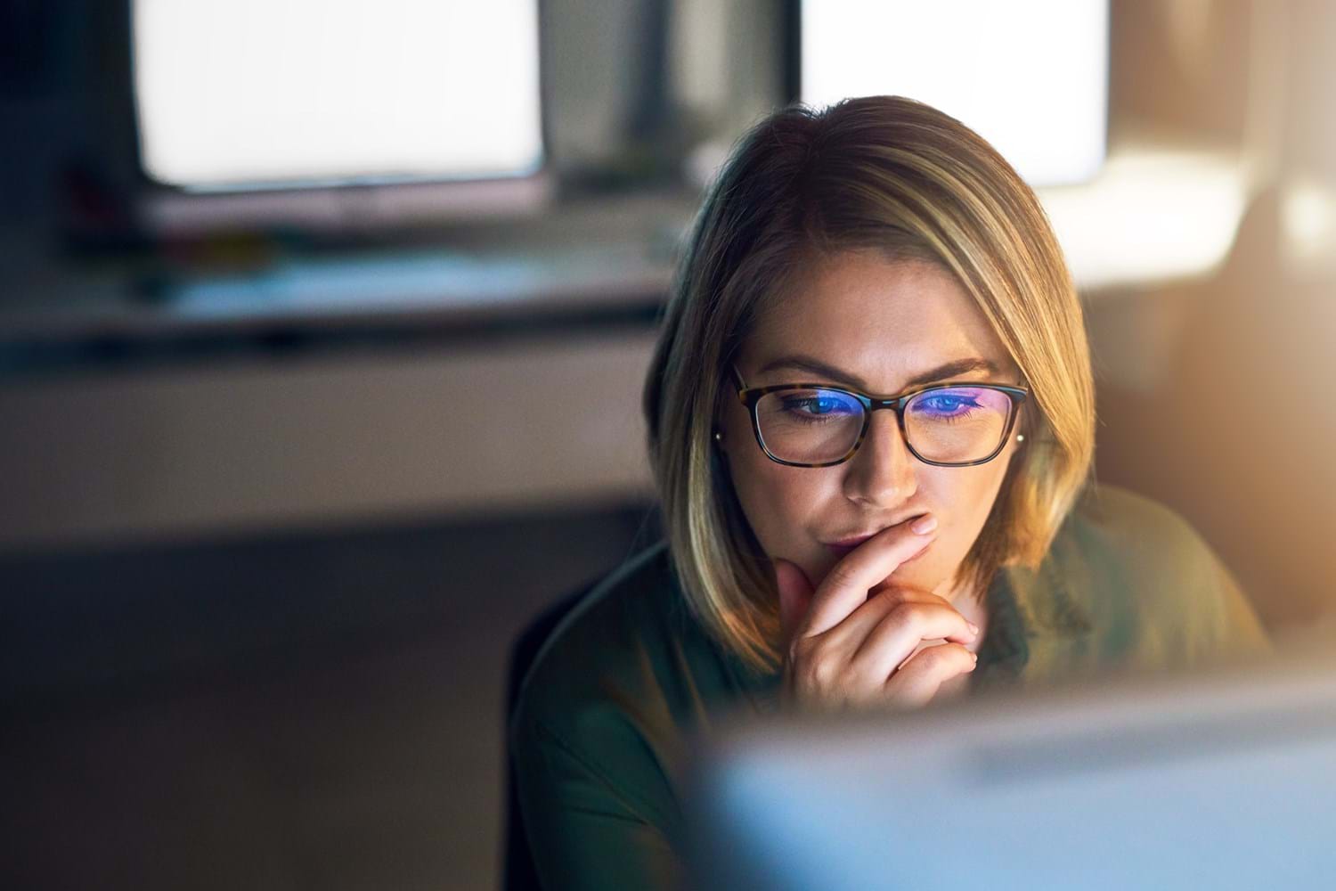 Business Woman Thinking